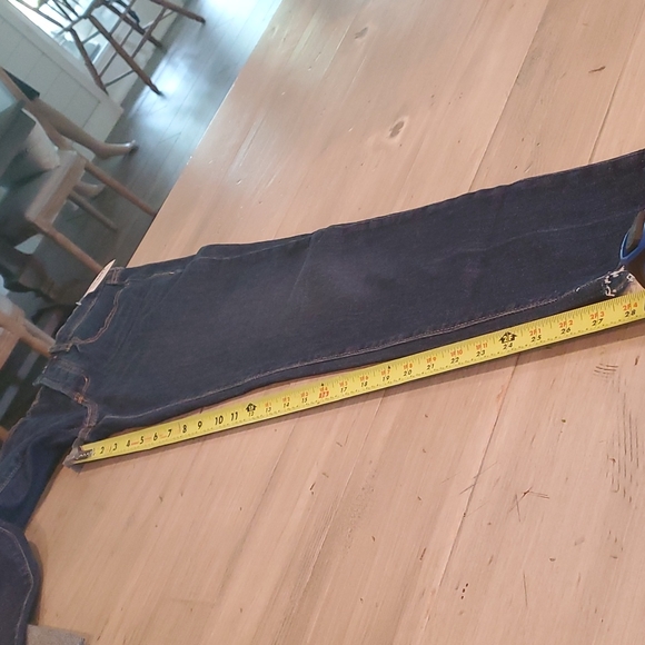 O.G. STRAIGHT ANKLE HIGHRISE SZ 0 MED BLUE JEANS NWT SECRET SLIM POCKETS - Picture 7 of 8